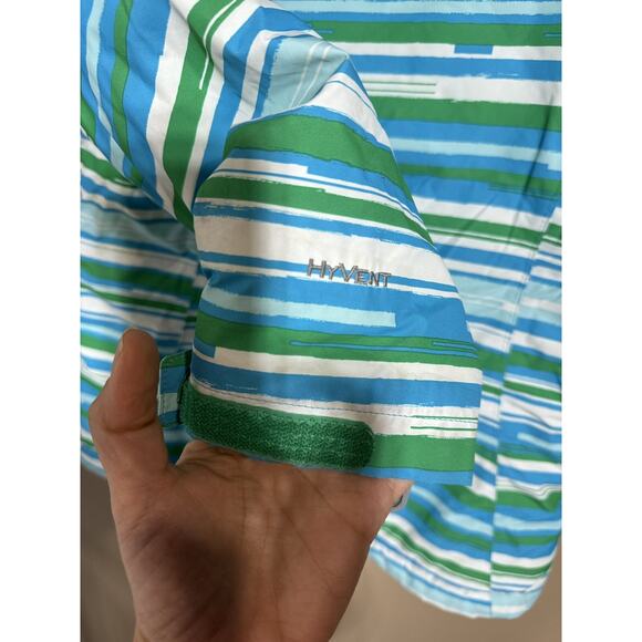 The North Face Girl’s (Sz M 10-12) Winter Snow Jacket Blue/Green RARE! - Picture 4 of 7